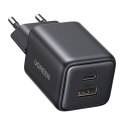 Ładowarka sieciowa Ugreen X514 USB + USB-C, GaN, 20W (czarna)