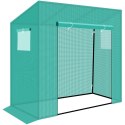 SZKLARNIA TUNEL OGRODOWY ZIELONY DO POMIDORÓW I OGÓRKÓW 200x77x168-150CM 5902431029900