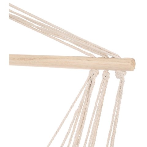 HAMAK FOTEL WISZĄCY BRAZYLIJSKI 100x50CM NATURA Z WSZYTĄ PODUSZKĄ BIAŁY 1031231