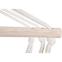 HAMAK FOTEL WISZĄCY BRAZYLIJSKI 100x50CM NATURA Z WSZYTĄ PODUSZKĄ BIAŁY 1031231