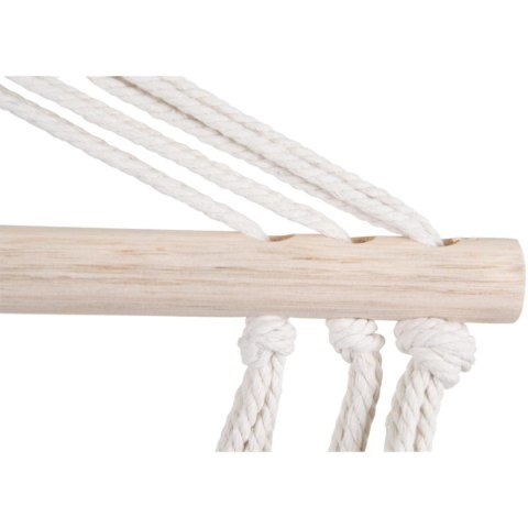 HAMAK FOTEL WISZĄCY BRAZYLIJSKI 100x50CM NATURA Z WSZYTĄ PODUSZKĄ BIAŁY 1031231