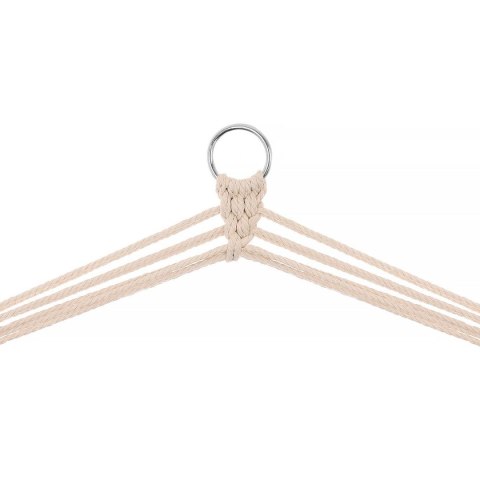 HAMAK FOTEL WISZĄCY BRAZYLIJSKI 100x50CM NATURA Z WSZYTĄ PODUSZKĄ BIAŁY 1031231