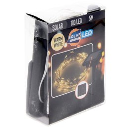 LAMPA SOLARNA ŁAŃCUCH ŚWIETLNY OŚWIETLENIE NAMIOTU PARASOLA 100LED