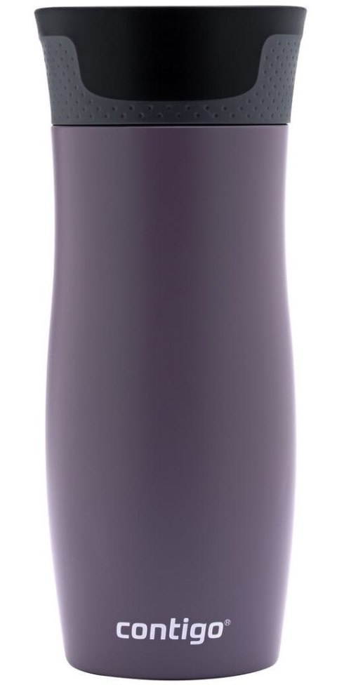 Kubek termiczny podwójne ścianki Contigo West Loop, Dark Plum 2.0 470 ml
