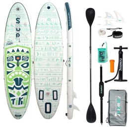Deska do pływania SUP FunWater Tiki SUPFW05D 3,2m (zielona)