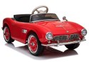 Auto na Akumulator BMW Retro Dla Dzieci Pilot LED MP3 Czerwone Lakierowane