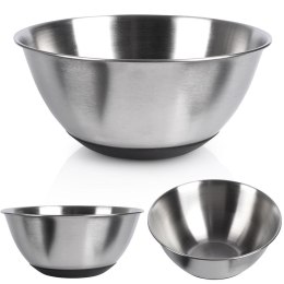 MISKA KUCHENNA METALOWA STALOWA ANTYPOŚLIZGOWA SREBRNA 15.5CM 700ML VILDE 259640