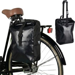 SAKWA TORBA ROWEROWA WODOSZCZELNA TYLNA NA BAGAŻNIK CZARNA 13,5L XQMAX PRO