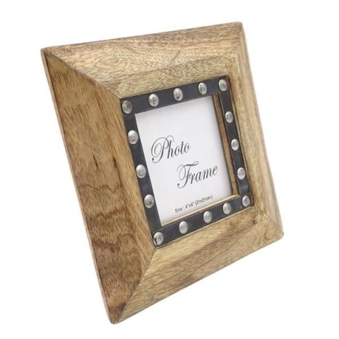 Drewniana ramka na zdjęcia 30071 - format zdjęcia 10x10cm