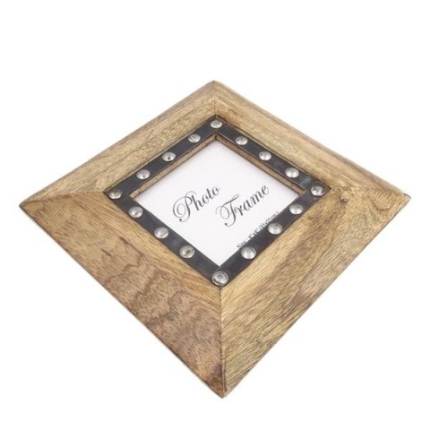 Drewniana ramka na zdjęcia 30071 - format zdjęcia 10x10cm