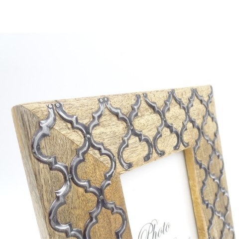 Drewniana ramka na zdjęcia - koniczynka marokańska - A-1133 - Format zdjęcia 15 x 10 cm