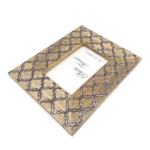 Drewniana ramka na zdjęcia - koniczynka marokańska - A-1133 - Format zdjęcia 15 x 10 cm