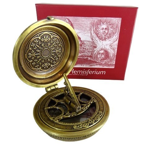 Kompas Mosiężny Urania Propitia z Zegarem Słonecznym - Premium - H45