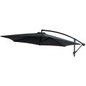 PARASOL OGRODOWY 300CM SKŁADANY NA WYSIĘGNIKU SZARY I ANTRACYT