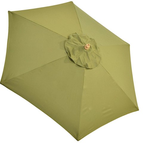 PARASOL OGRODOWY DREWNIANY 250CM SKŁADANY ZIELONY