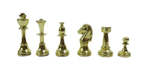 Ekskluzywne szachy mosięzne 28x28cm - Staunton - S32BLA