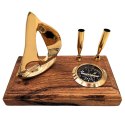Elegancki Zestaw na Biurko - Jacht i Kompas - Elegancki Upominek Marynistyczny - BCPH103