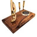 Elegancki Zestaw na Biurko - Jacht i Kompas - Elegancki Upominek Marynistyczny - BCPH103