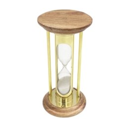 Klepsydra Mosiężna Drewniana 5 min Styl Retro - NC3031