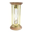 Klepsydra Mosiężna Drewniana 5 min Styl Retro - NC3031