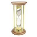 Klepsydra Mosiężna Drewniana 5 min Styl Retro - NC3031