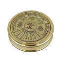 Kompas Mosiężny z 40-letnim kalendarzem - Prezent retro - NC1689