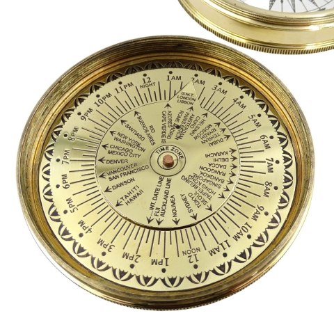 Kompas Mosiężny z 40-letnim kalendarzem - Prezent retro - NC1689