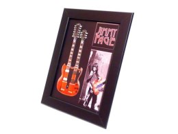 Mini gitara w stylu Jimmy Page double neck w ramce FMG-011
