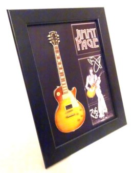 Mini gitara w stylu Jimmy Page w ramce FMG-012
