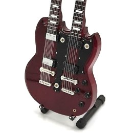 Mini gitara w stylu Led Zeppelin - Jimmy Page - Double Neck MGT-2059