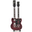 Mini gitara w stylu Led Zeppelin - Jimmy Page - Double Neck MGT-2059