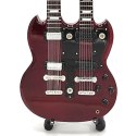 Mini gitara w stylu Led Zeppelin - Jimmy Page - Double Neck MGT-2059