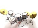 Mini perkusja silver chrome MDR-0039; skala 1:5