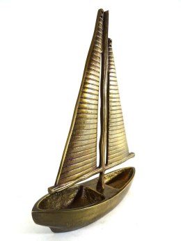 Model Jachtu Złoty Aluminium Wysokość 38cm - N-3670
