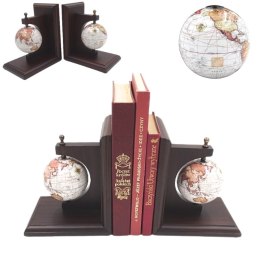 Bookend Podpórki do Książek Globusy - Prezent dla Podróżnika - NC2677C
