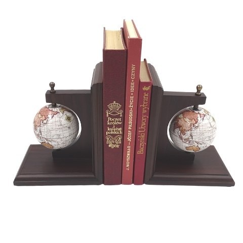 Bookend Podpórki do Książek Globusy - Prezent dla Podróżnika - NC2677C