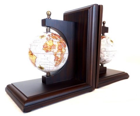 Bookend Podpórki do Książek Globusy - Prezent dla Podróżnika - NC2677C