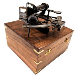 Sekstans Mosiężny w Pudełku Drewnianym - Replika - NC1517