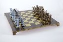 Szachy Mosiężne Łucznicy Duże 44x44cm - Luksusowy Prezent - S10BBRO