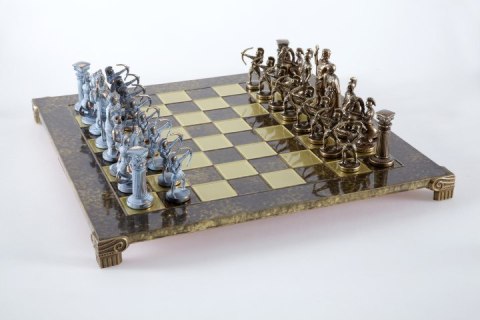 Szachy Mosiężne Łucznicy Duże 44x44cm - Luksusowy Prezent - S10BBRO