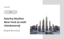 Designerskie Szachy Skyline New York ze stali nierdzewnej - NY
