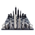 Designerskie Szachy Skyline New York ze stali nierdzewnej - NY