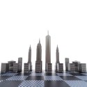 Designerskie Szachy Skyline New York ze stali nierdzewnej - NY