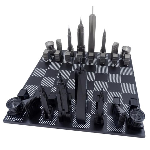 Designerskie Szachy Skyline New York ze stali nierdzewnej - NY