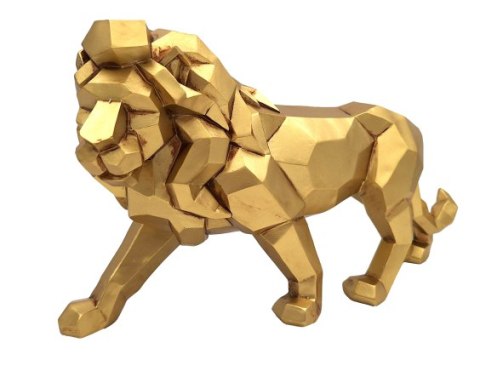 Figurka Lew Złoty Duży 43cm Nowoczesny - 43477Y2