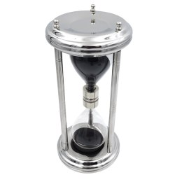 Duża Srebrna Klepsydra 10 min - Dekoracja Biurka - MX 3015