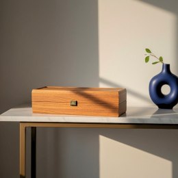 Ekskluzywne drewniane pudełko na butelkę - BWXL30