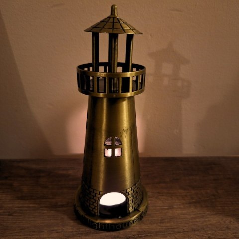 Figurka Latarnia Morska Świecznik na Tealight 18cm - LT
