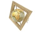 Globus dekoracyjny w drewnianej ramce GLB-40