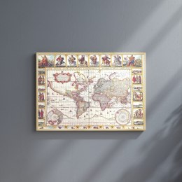Historyczna Mapa Świata Piscator 1652 r. - wymiary 56 x 45 cm - M1652